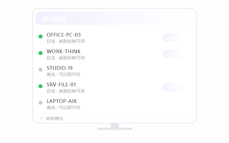鸿蒙手机 控 macOS 示意