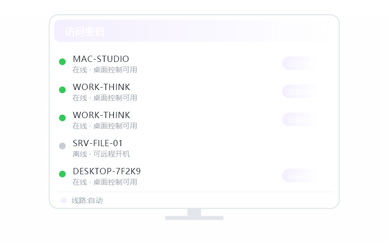 macOS（Apple 芯片）·个人 AI 智能远控审计 示意