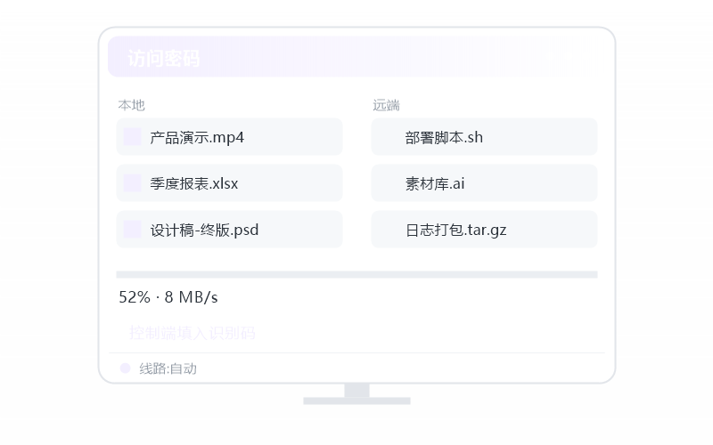 iPhone / iPad·远程摄像头监控 示意