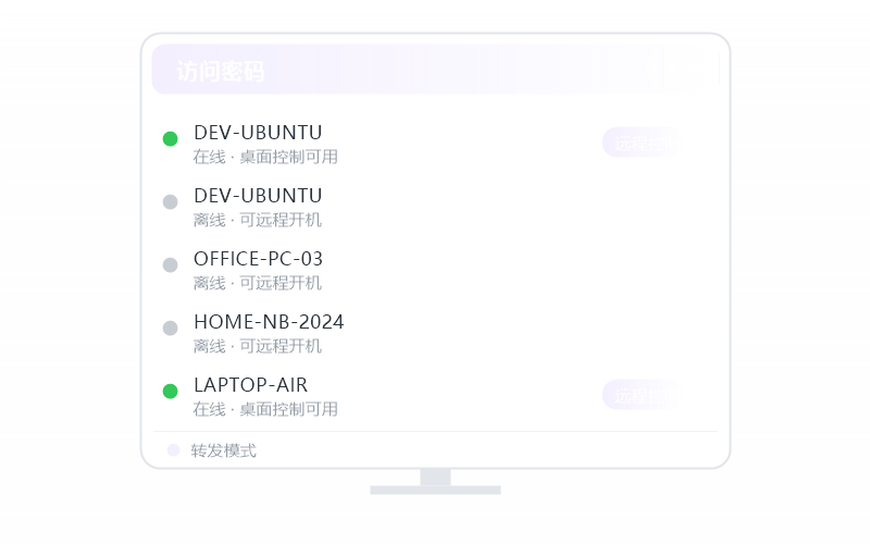 远程 RDP 功能示意