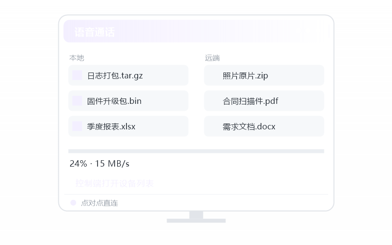 iPad/平板 控 Linux 服务器 示意