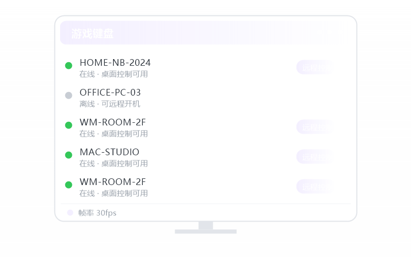 Mac mini·远程开机示意