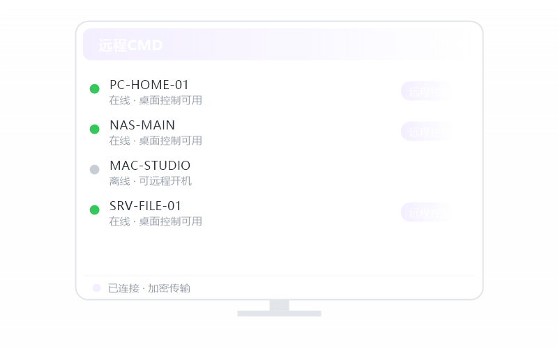 Windows 11·被控端显示离线 排查示意