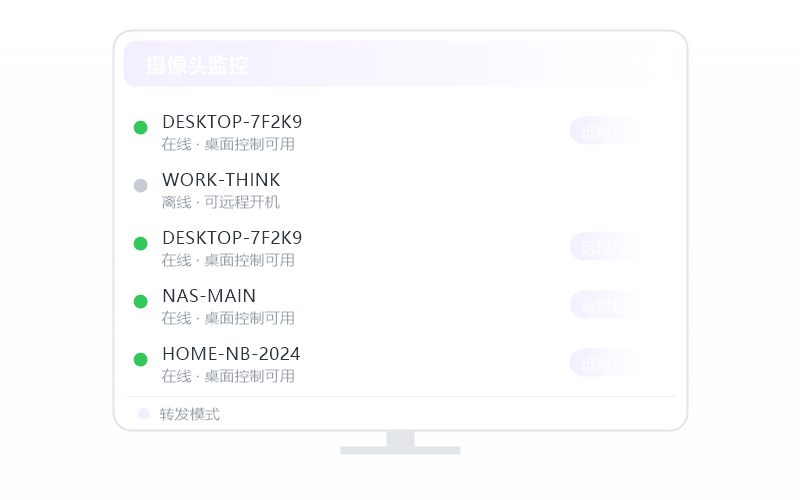 统信 UOS·被控端显示离线 排查示意